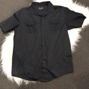 Retrofit Brand Button Down Shirt